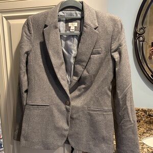 J. Crew size 6 Charcoal Wool Blazer